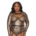 Holiday Metallic Fishnet Shrug Black/gold Os/xl