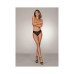 Dg Lace Tanga Open-crotch Panty And Elastic Open Back Detail Black L
