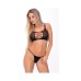 Open Love Hottie Bra Set Black O/S