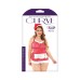 Santa's Helper Costume Set; Hat, Apron Back Dress, And Ruffled Panty