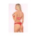 Pink Lipstick Truth Or Bare 2 Piece Bra Set Red M/L